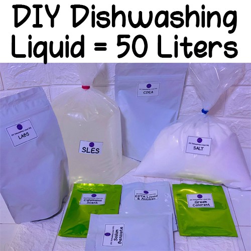 DIY Dishwashing Liquid Kit 50 Liters Yield Shopee Philippines