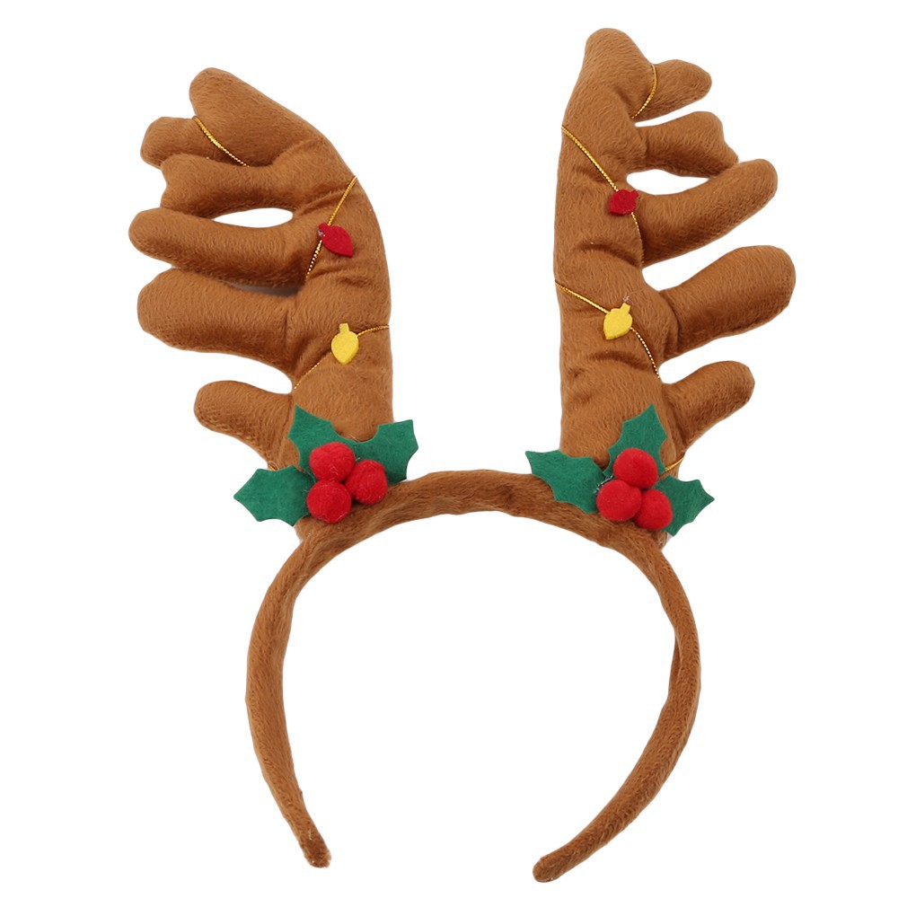 reindeer antler headband with lights