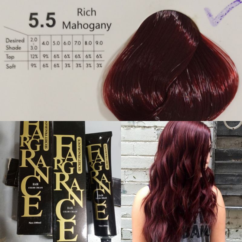 rich mahogany hair color secret fragrance | Shopee Philippines