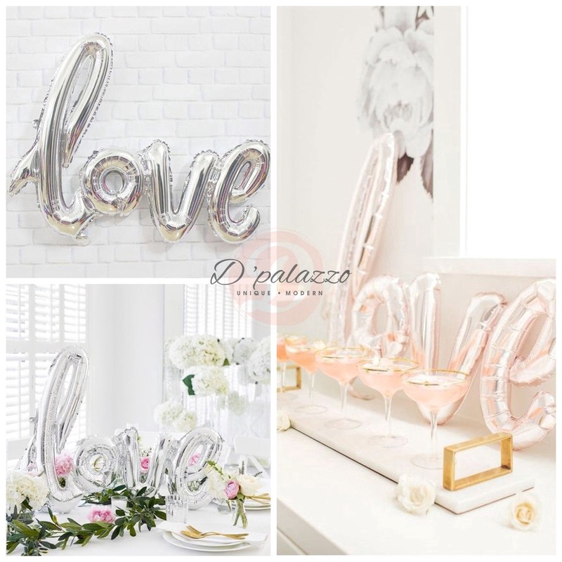 Love Balloon Linked Love Letter Balloon Wedding Anniversary Propose Decoration