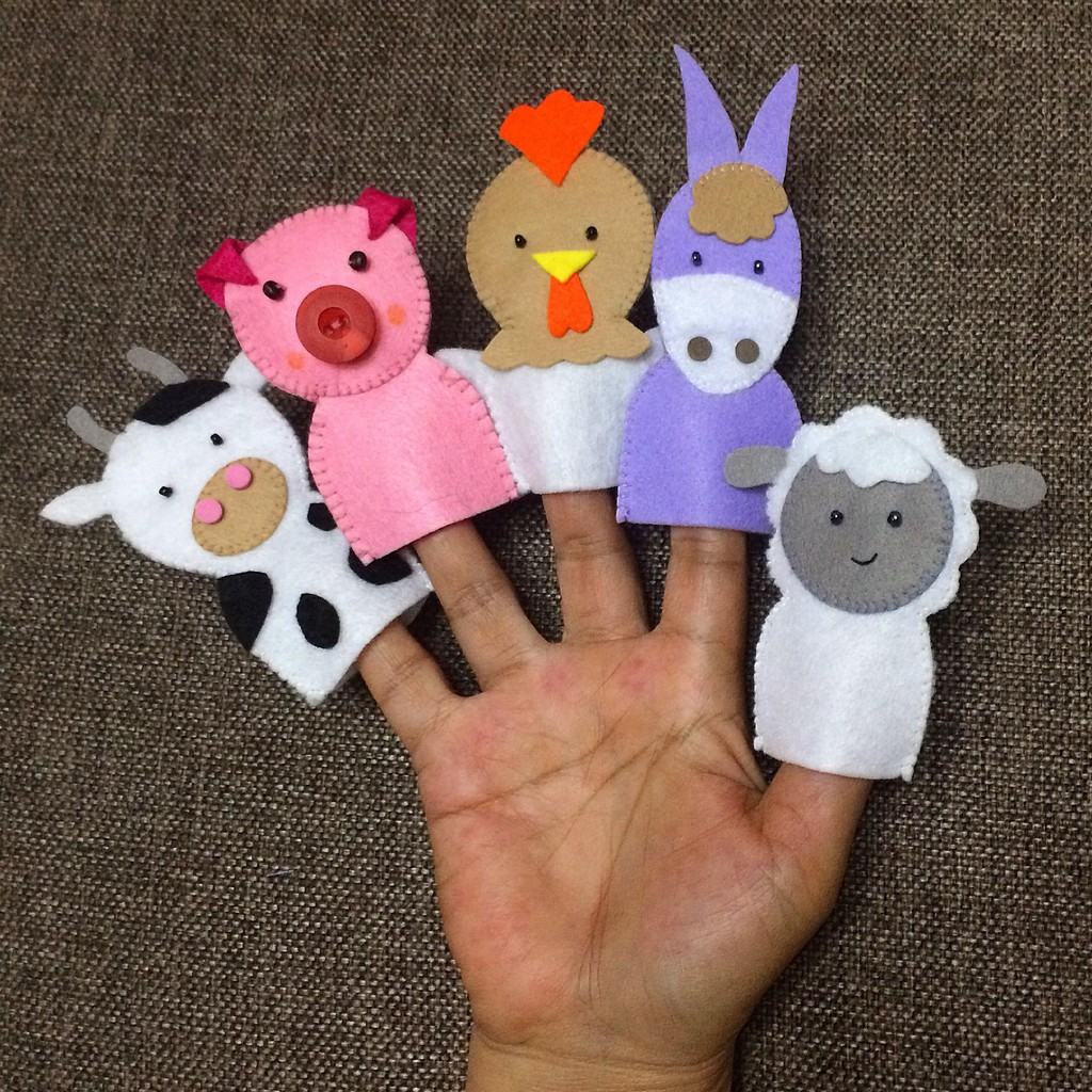 cow finger puppet