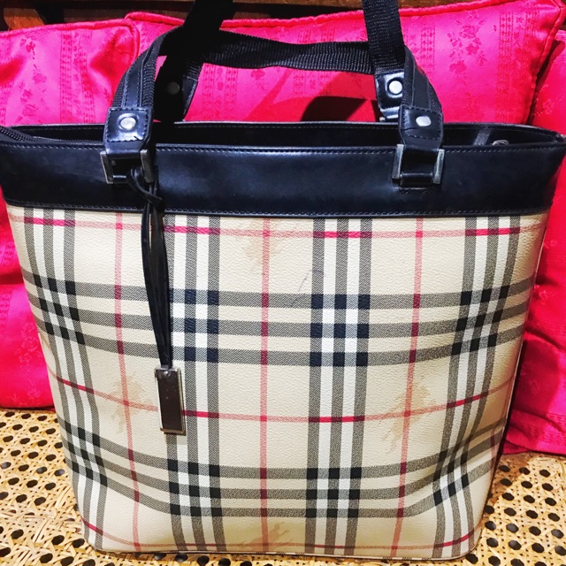 AUTHENTIC BURBERRY PLAID BAG | Shopee Philippines