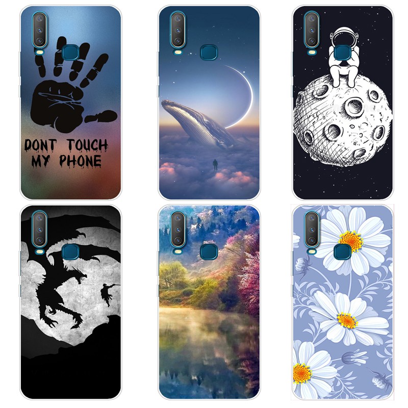 VIVO Y15 Case Clear Cartoon Printed Silicone TPU Casing Soft Mobile
