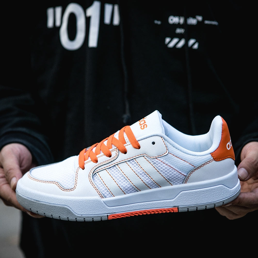 adidas orange white shoes