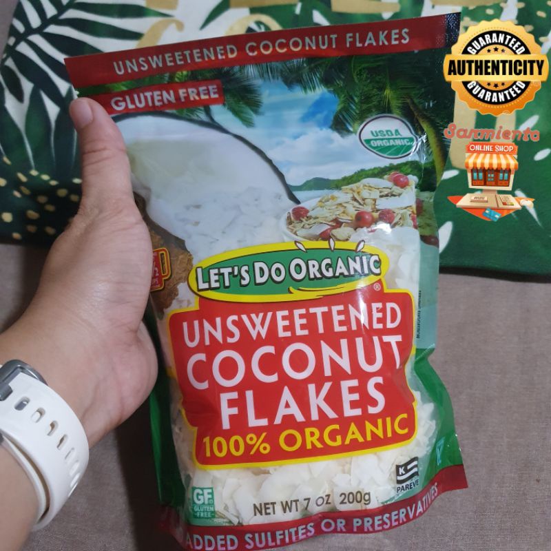 Let's Do Organic Unsweetened Coconut Flakes 200g Shopee Philippines