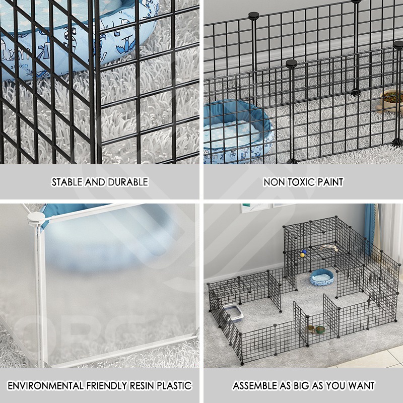 Organono DIY Big Metal Net Pet Dog Cage Adjustable Cages Home For Pet Dog Fence Playpen - 35cm Panel #6