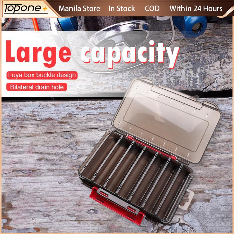 Professional Multi Grids Double Sided Fishing Lures Tackle Hooks Baits Box Storage Case
