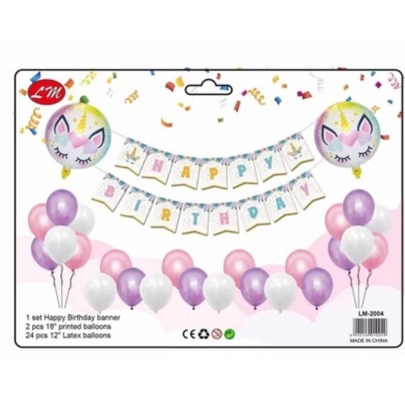 Unicorn Theme Decoration Set