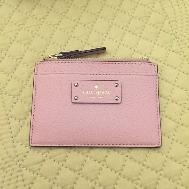 Kate Spade card holder w/ zip | Shopee Philippines