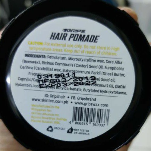 Grips Hair Pomade 75g | Shopee Philippines