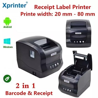Xprinter XP-236B XP-365B 50mm 80mm Printer Label + Receipt Bluetooth ...