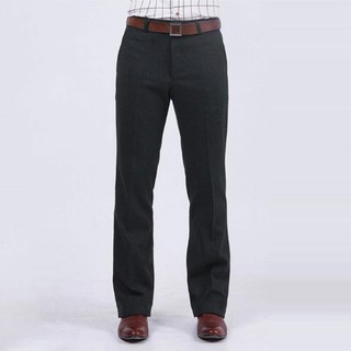thick flared trousers
