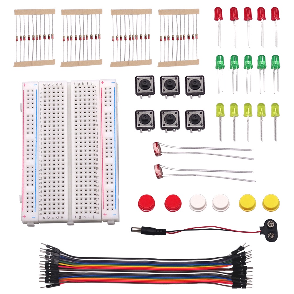 Starter Kit UNO R3 Mini Breadboard LED Jumper Wire Button for arduino ...