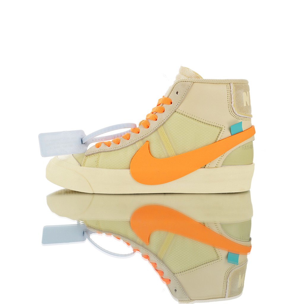 nike blazer off white pumpkin