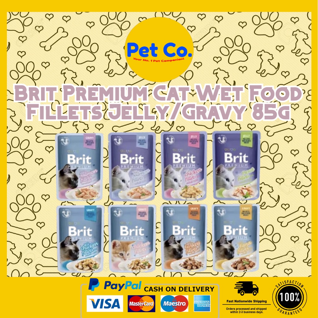 Brit Premium Cat Wet Food Fillets Jelly/Gravy 85g Shopee Philippines