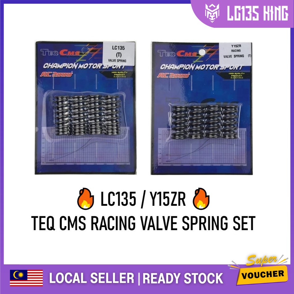 TEQ CMS RACING VALVE SPRING SET YAMAHA Y15 Y15ZR 135LC LC135 (4PCS
