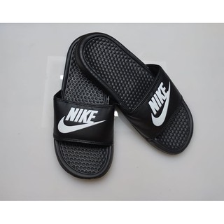 nike benassi slip womens black