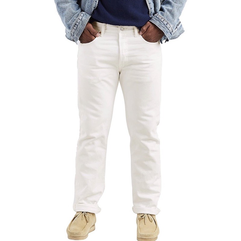 Original Levi's Men's 501 Fit Jeans (Optic White) | Shopee Philippines