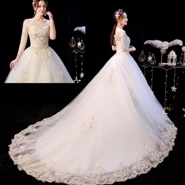 (MY )Korean Palce Master Wedding Dress Bride New Retro French Wedding