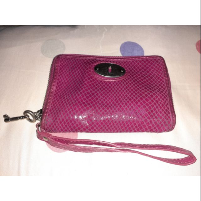 fossil snakeskin purse