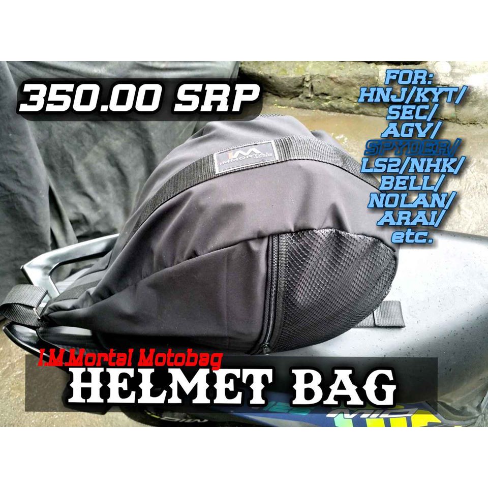 Helmet Bag Immortal Motobag Like Moto Shopee Philippines