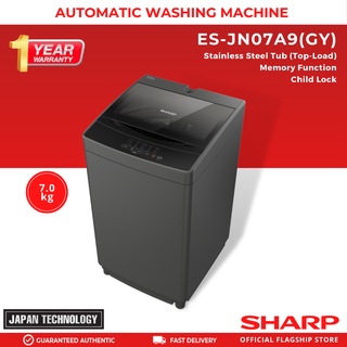 Sharp ES-JN07A9(GY) 7.0Kg. Fully Automatic Top Load Washing Machine