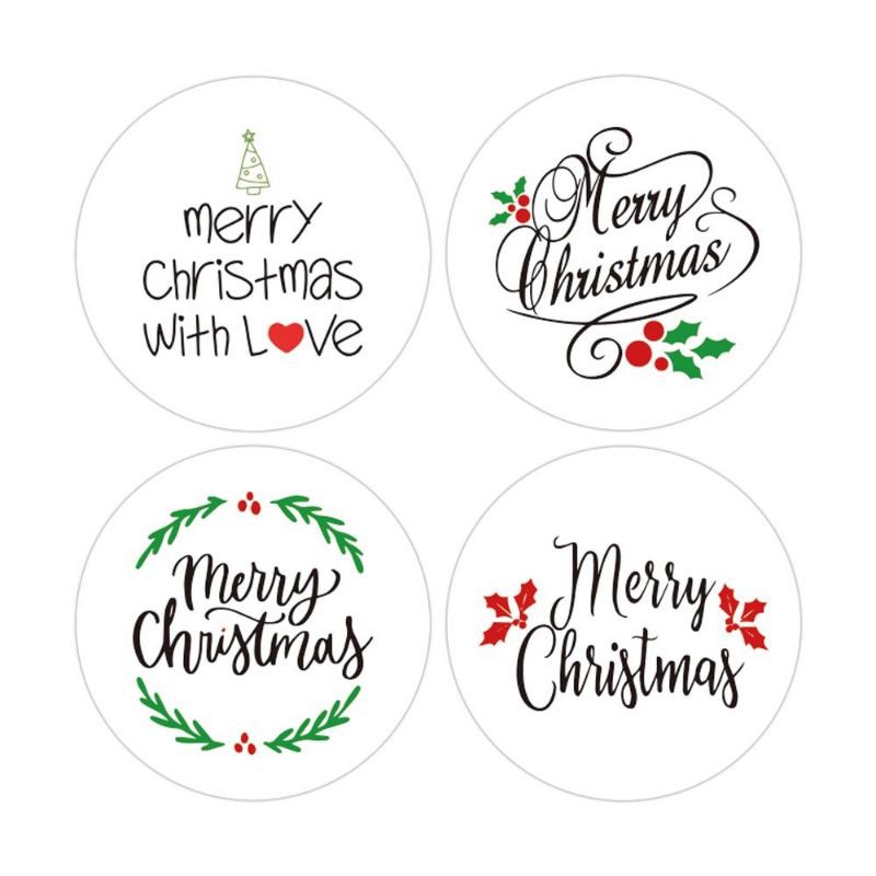 1.5 inch Merry Christmas Stickers(12 pieces) | Shopee Philippines