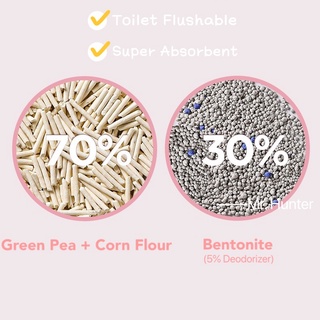 【Philippine cod】 MIXED Cat Litter 2.5KG/6L Food Grade w/ Jar Vase Bottle Clumping Cat Litter w/ D #9
