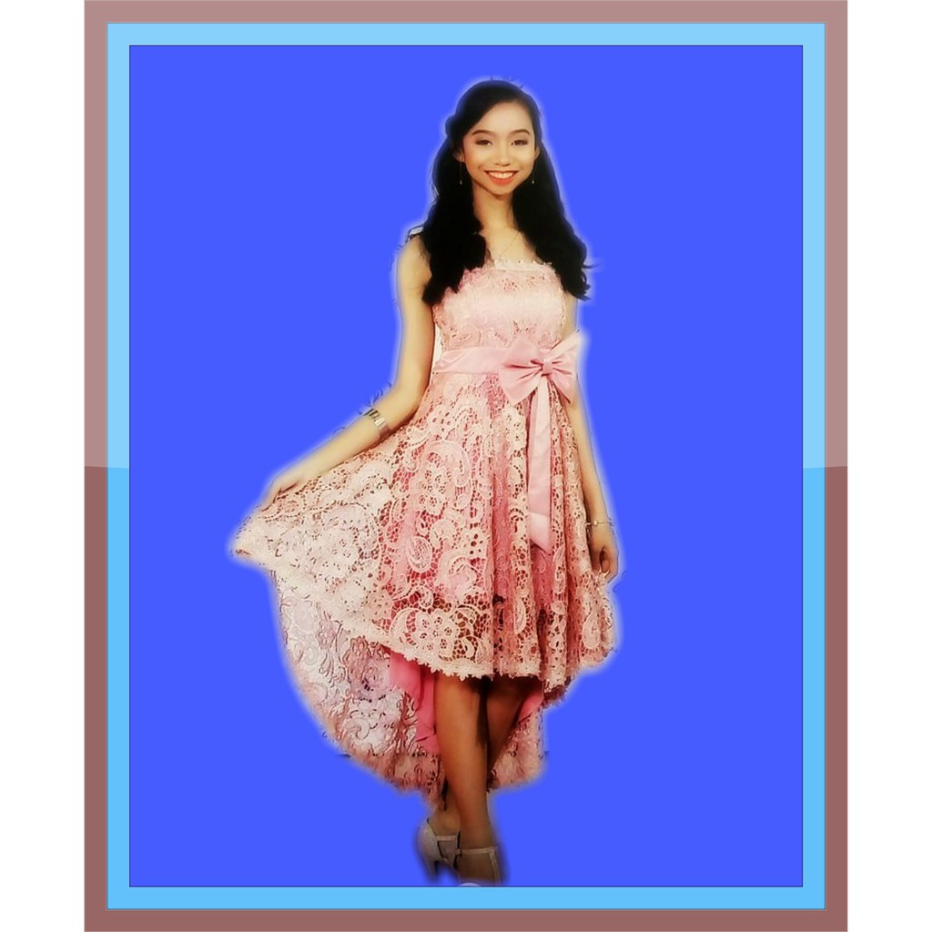 pink cocktail dress for prom