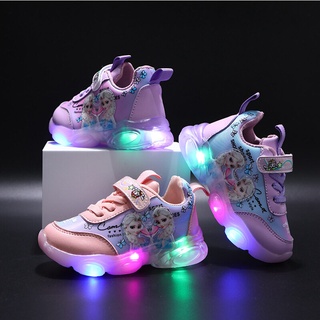 Baby Toddler Boys Girls LED Light Up Shoes Snow Boots 1-6 Years Old Kids Luminous Winter Warm Sneakers Boots 
