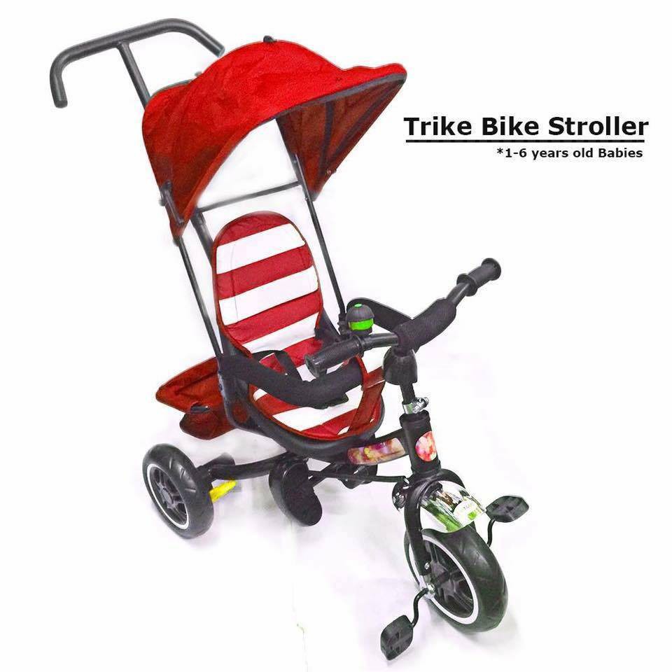 bike and stroller