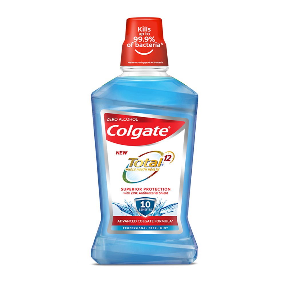 Colgate Total Antibacterial Professional Fresh Mint Mouthwash 500ml ...