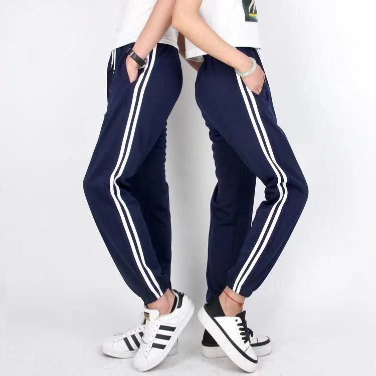 dual stripe track pants