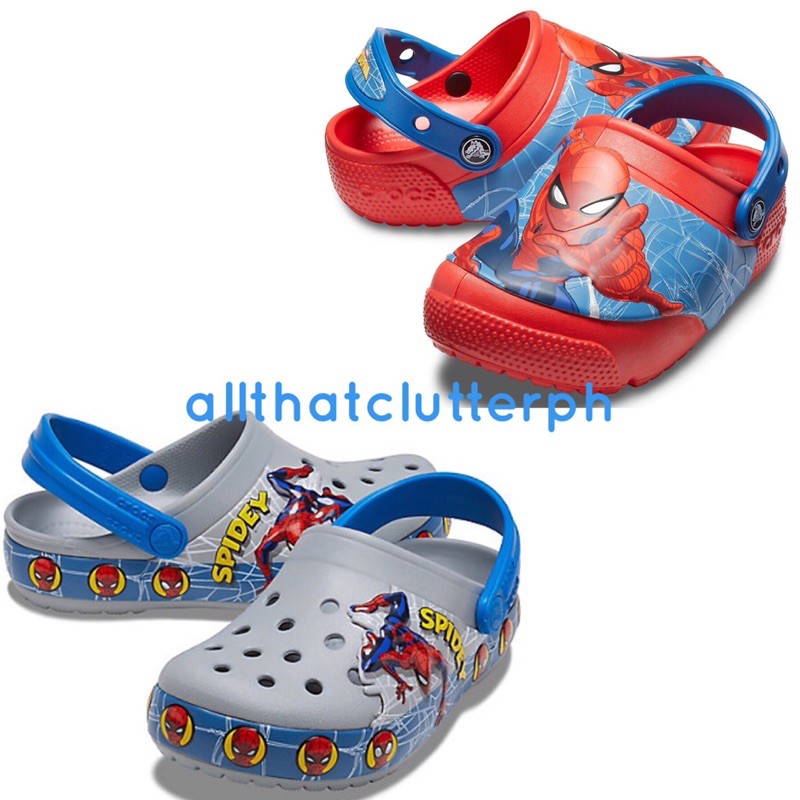 Authentic Kids Crocs Spiderman Lights Up C6 C8 | Shopee Philippines