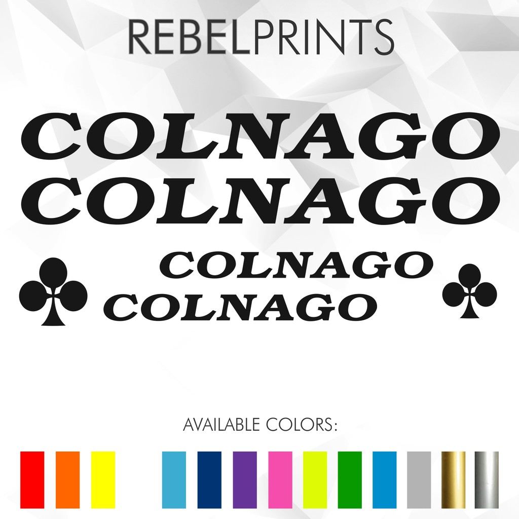 COLNAGO Sticker Decal Vinyl for Mountain Bike and Road Bike Shopee