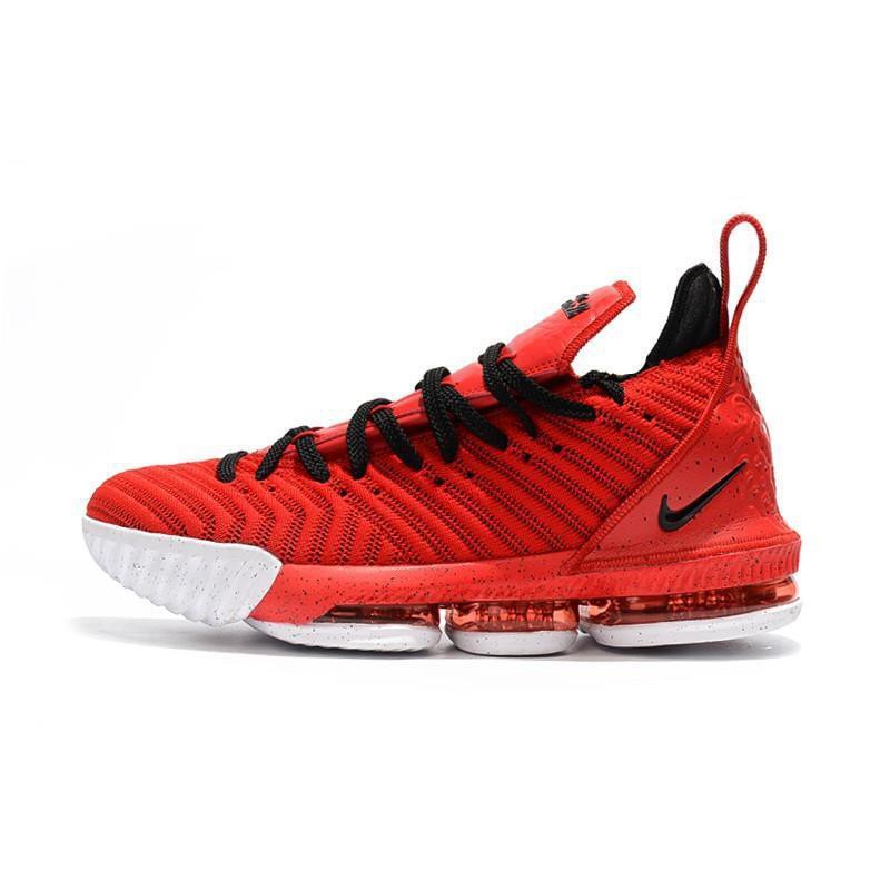 lebron 16 black red white