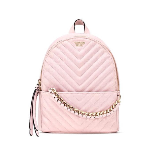 pink victoria secret mini backpack