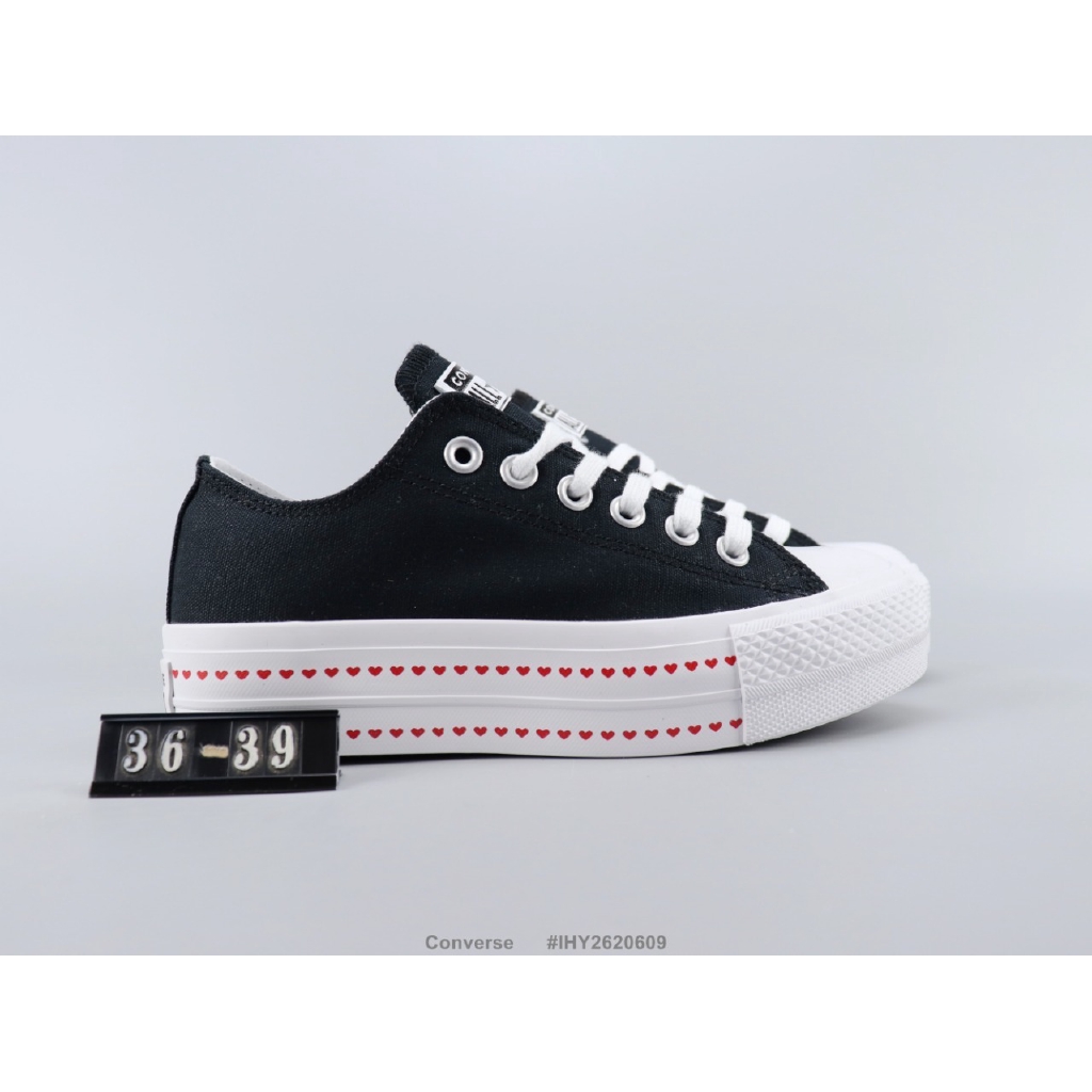 Converse Platform Low-top Canvas Shoes Black Women Sneakers Size: 35-39 |  Shopee Philippines