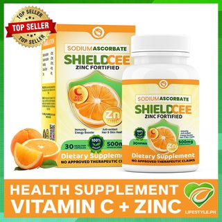Vitamin c with Zinc sodium ascorbate health food suplement immune booster non acidic Shield Cee 30 c #1