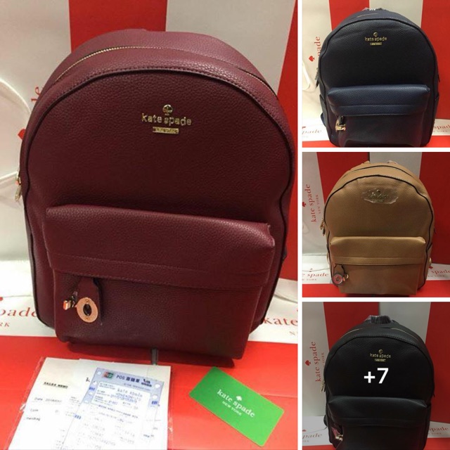 kate spade maroon backpack