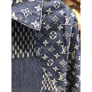 Original 2020 Latest LV Louis Vuitton Women&#39;s Blue Patterned Long Sleeves Denim Jacket Size: S-L ...