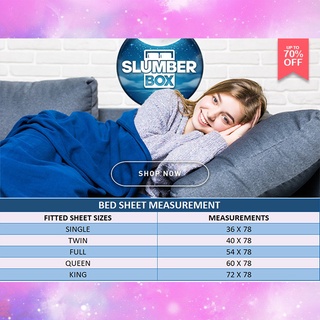 Slumber Box 3in1 Beddings Bed Sheet Home Bedsheet Set (2 Pillowcase + 1 Fitted Sheet)Signature SE-42 #9