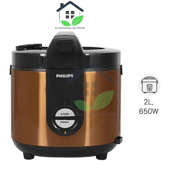 Rice cooker 2L capacity 650W Philips HD3132/68 giadungauchau Shopee