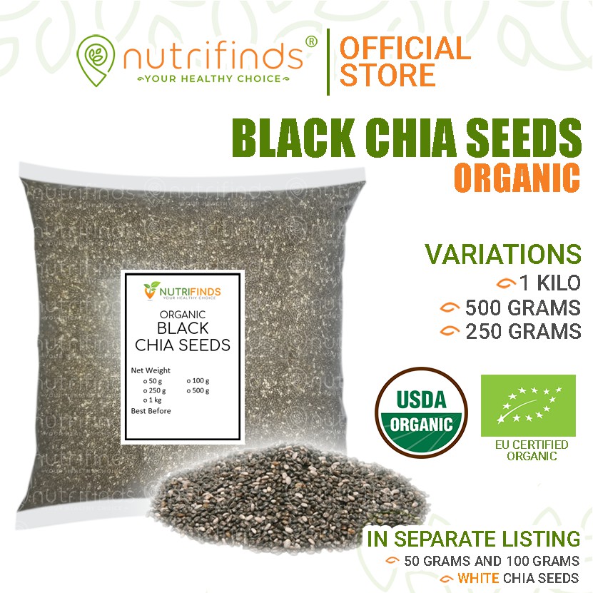 Organic Black Chia Seeds Bulk Shopee Philippines 6423