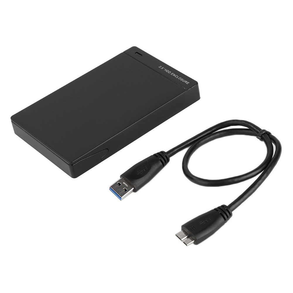 ABS External Hard Drive Enclosure Box USB 3.0 2.5 inch HDD Disk Drive