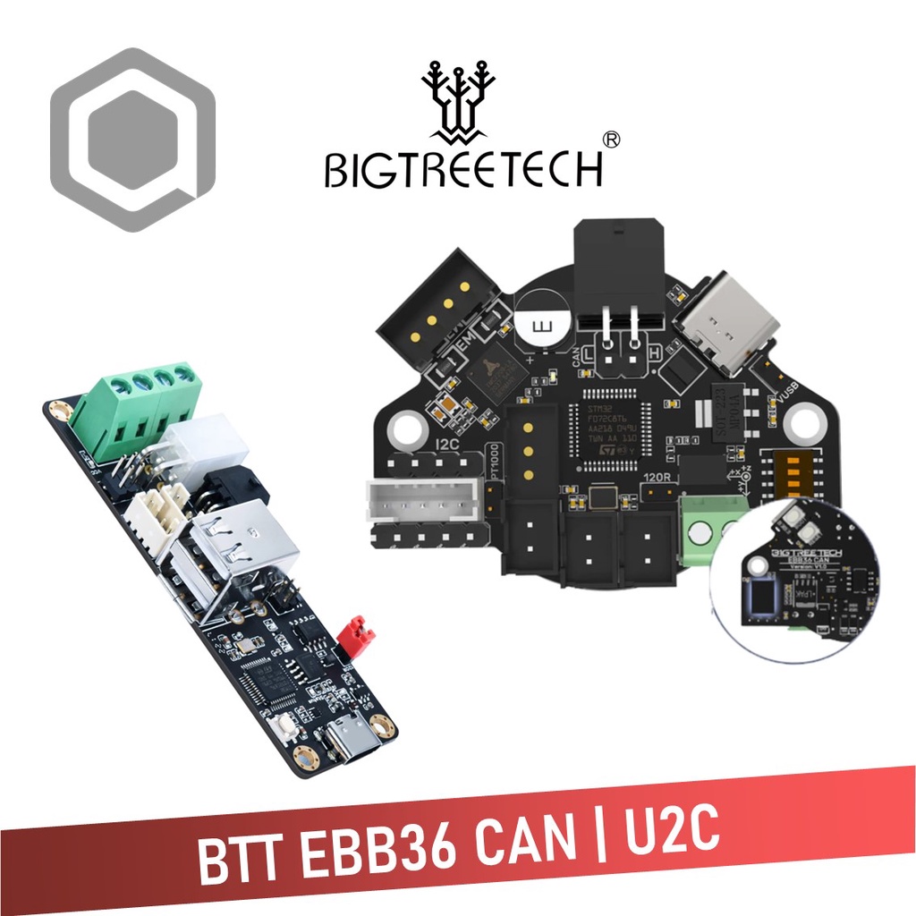 BIGTREETECH BTT EBB36 CAN BUS (Extruder Breakout Board) U2C Klipper