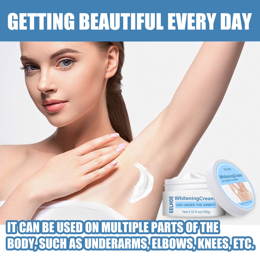Underarm Whitening Cream Privates Whitening Care Brightening Skin Tone for Neck Back Legs Elbows