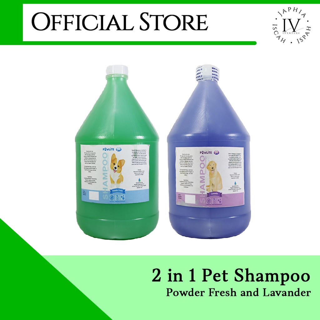2 in 1 Pet Shampoo (Powder Fresh and Lavander) good for cats and dogs