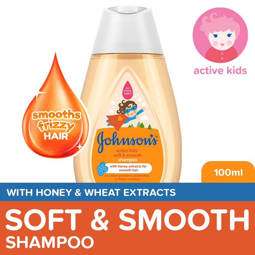 Johnson's Active Kids Soft & Smooth Shampoo 100ml