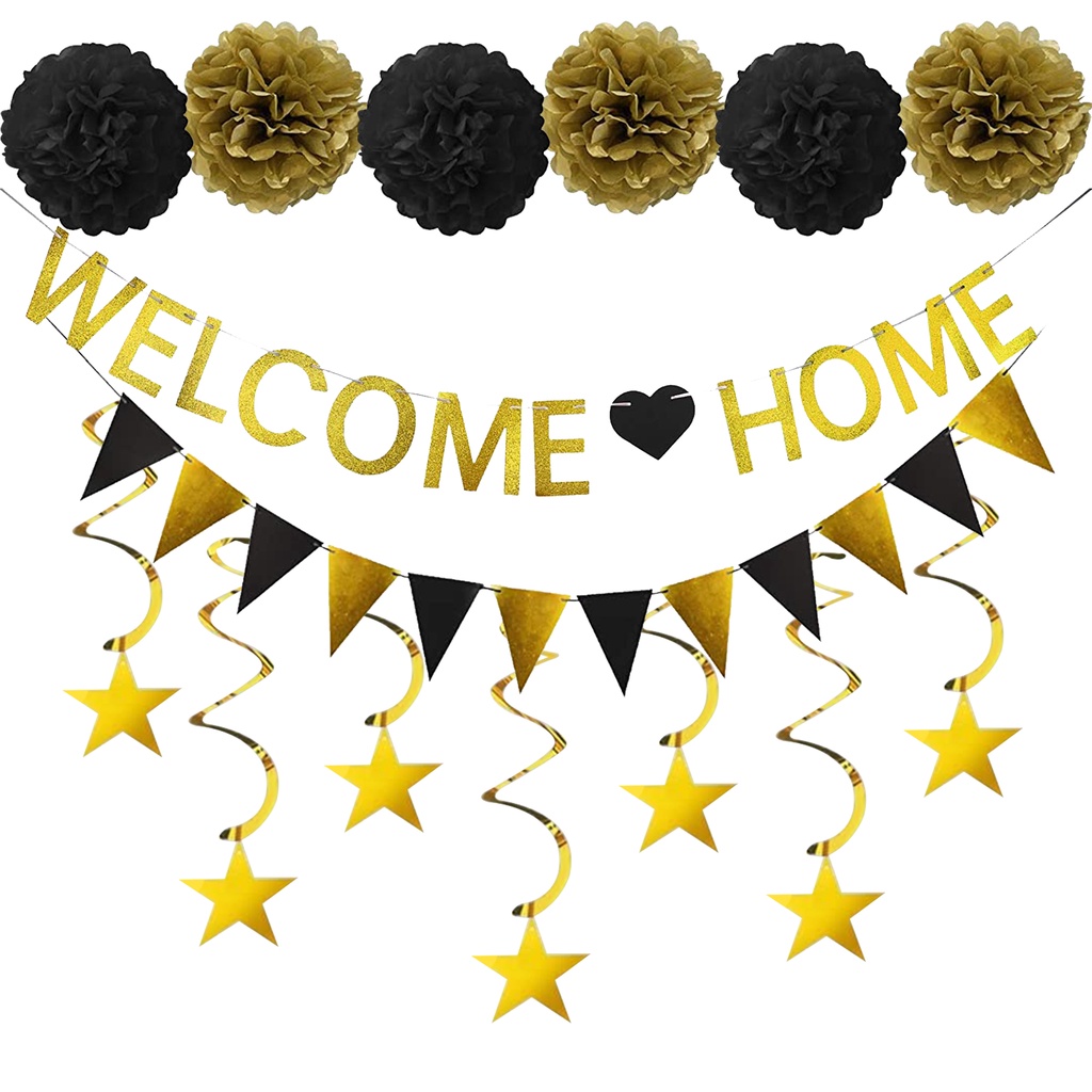 fangleland-black-gold-welcome-home-party-decorations-welcome-home